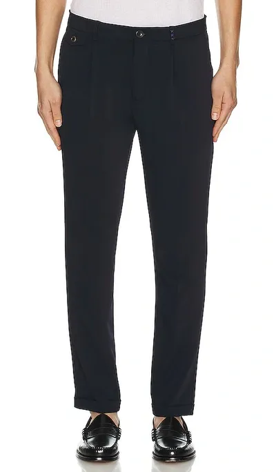 Scotch & Soda Blake Pleated Chino Pant In Night