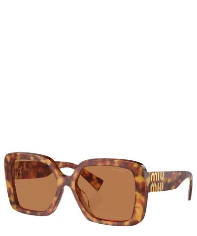 Miu Miu Woman Sunglasses Mu 10ys In Brown