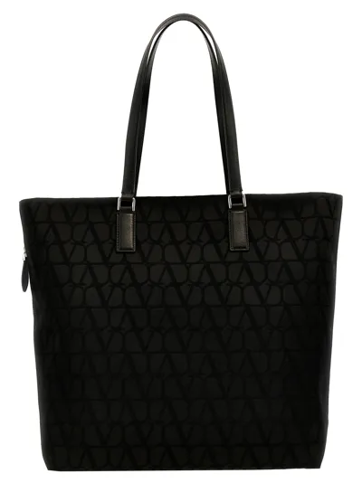 Valentino Garavani Toile Iconographe Tote Bag Black