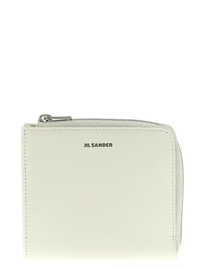 Jil Sander Nappa Wallet In White