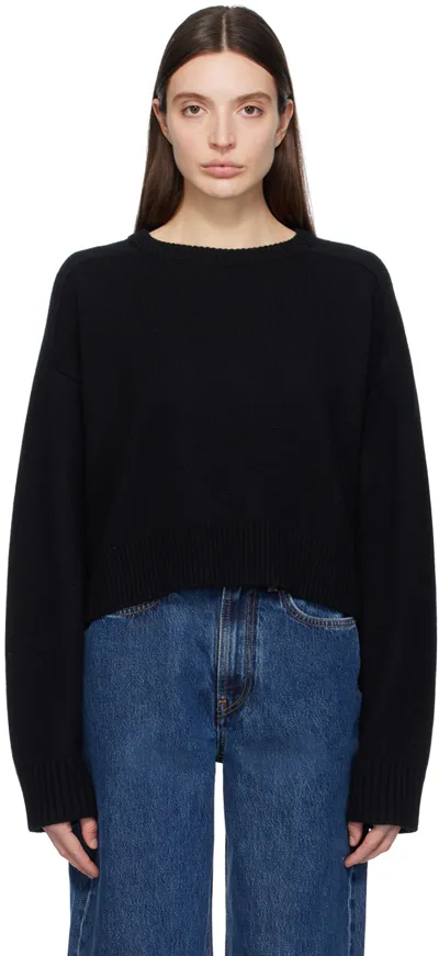 Loulou Studio Black Bruzzi Sweater In Black  