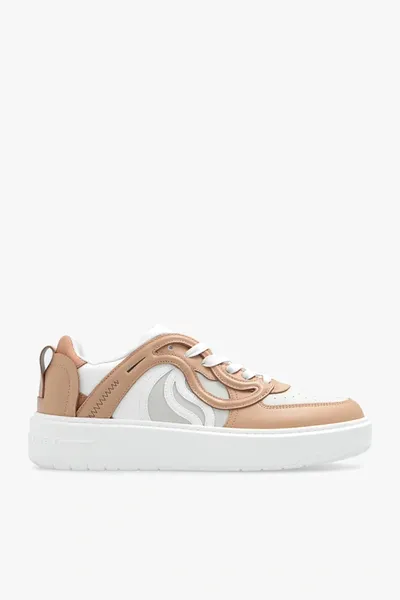 Stella Mccartney S-wave 1 Contrast Trainers In Cream