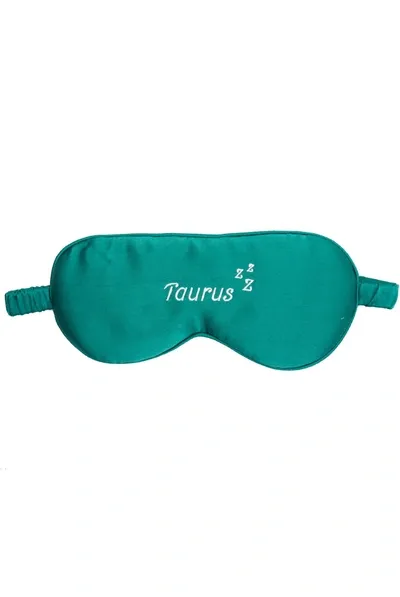 Holisticity Zodiac Silk Eye Mask - Taurus In Green