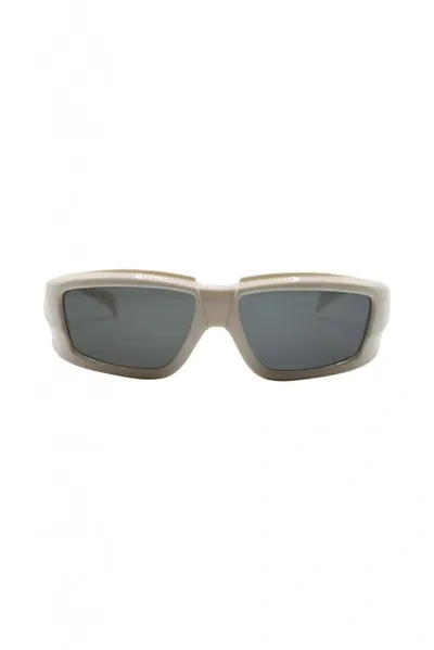 Rick Owens Rectangular Frame Sunglasses In White