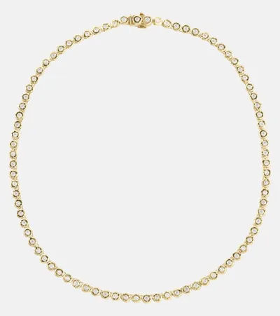 Octavia Elizabeth Blossom 18kt Gold Necklace With Diamonds