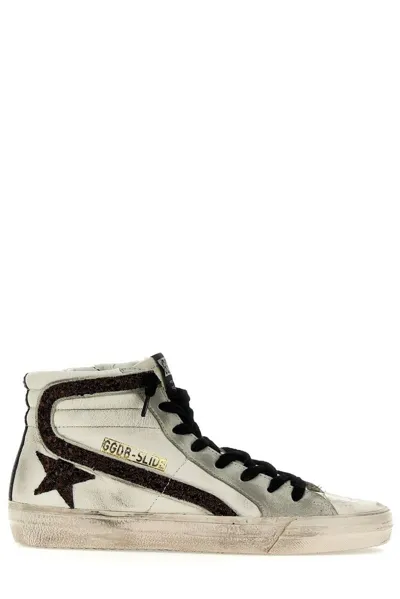 Golden Goose Deluxe Brand Slide Sequin In White