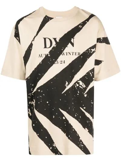 Dries Van Noten Man Beige T-shirts In Neutrals