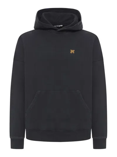 Palm Angels Hoodies Sweatshirt In Black