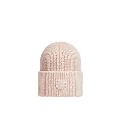 Moncler Collection Bonnet En Cachemire Mélangé In Pink