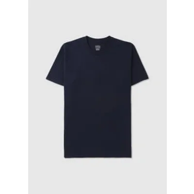 Colorful Standard Mens Classic Organic T-shirt In Navy Blue In Navy Fabric