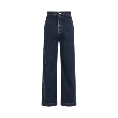 Loewe High Waisted Jeans In Dark_grey