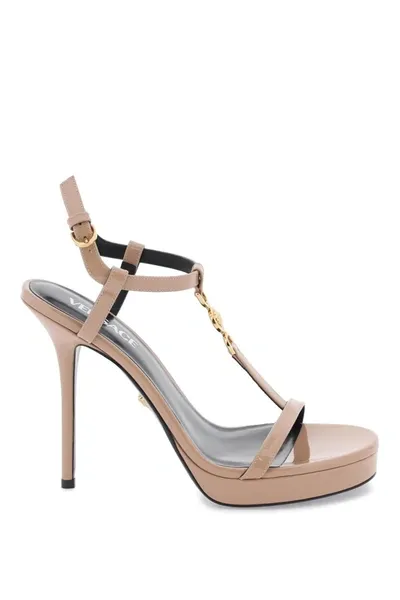 Versace Trendy '95 Patent Leather Sandals For Women In Multicolor