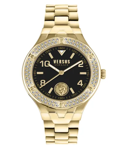 Versus Women's Vittoria Three Hand Gold-tone Stainless Steel Watch 38mm