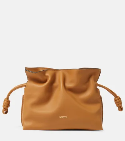 Loewe Flamenco Clutch Nano Bag In Warm Desert