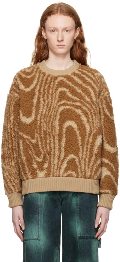 Stella Mccartney Brown Stripe Sweater