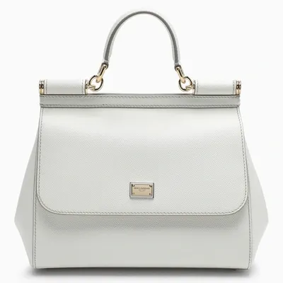 Dolce & Gabbana White Sicily Medium Handbag