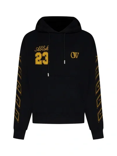 Off-white Fleece In Black,gold Fusion