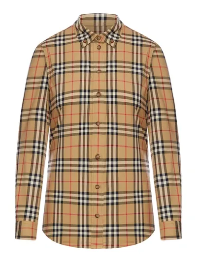 Burberry Lapwing Shirt In Nude & Neutrals