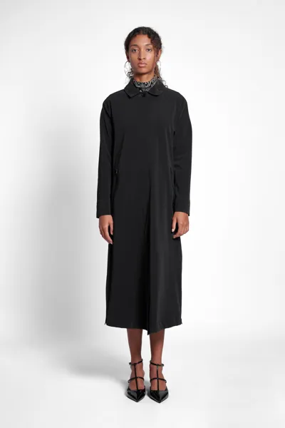 Stutterheim Hornstull Matte Long Raincoat In Black