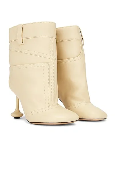 Loewe Toy Ankle Boot In Oat Milk