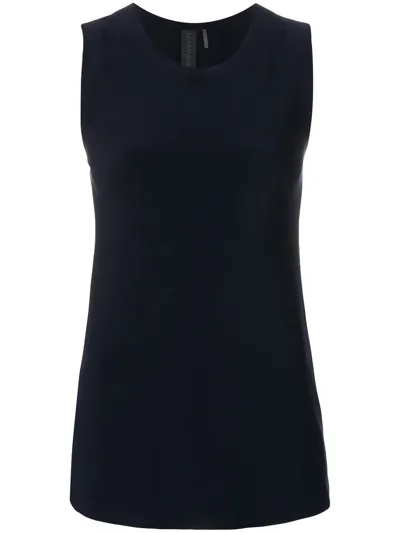 Norma Kamali Sleeveless Top In Blue