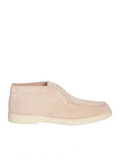 Santoni Desert Ankle Boots In Neutrals