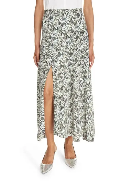 Isabel Marant Sakura Stretch Silk Midi Skirt In White