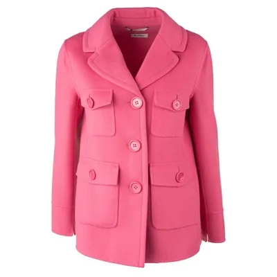 Max Mara Pink Wool Double Jacket