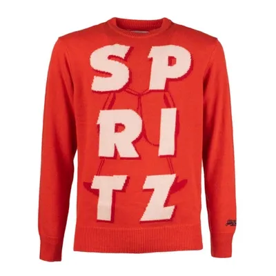 Saint Barth Spritz Jacquard Print Crewneck Sweater In Orange