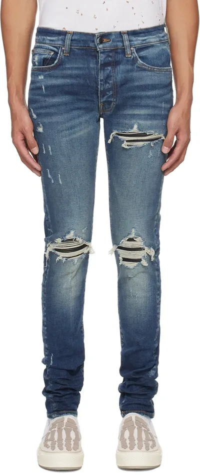 Amiri Mx1 Skinny Jeans In Blue