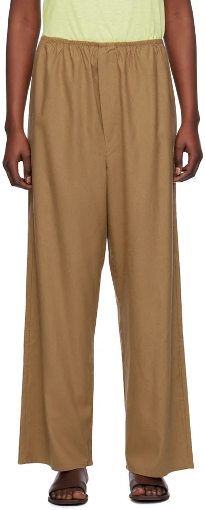 Baserange Brown Stoa Trousers In Bath Brown