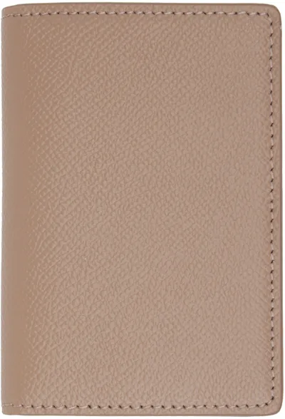 Maison Margiela Beige Four Stitches Card Holder In T2070 Biche