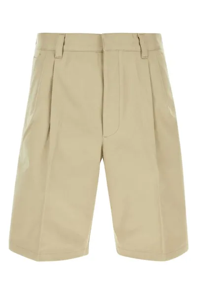 Prada Pleated Knee In Beige