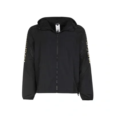 Versace Greca Motif Jacket In Black