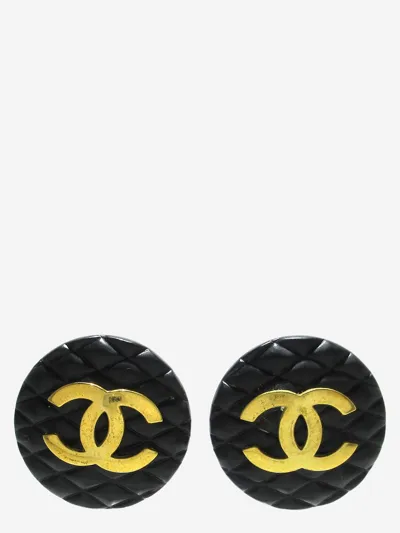 Pre-owned Chanel Earrings In Black