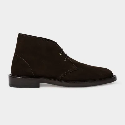 Paul Smith Kew Suede Desert Boots In Browns