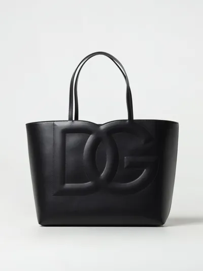 Dolce & Gabbana Bag In Leather With Monogram In Black