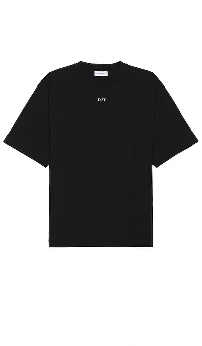 Off-white Off Stamp Skate Short Sleeve Tee In Black