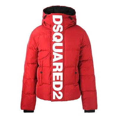 Pre-owned Dsquared2 Herren Bomberjacken/harrington S71an0244 S53353 308 Jacke In Rot