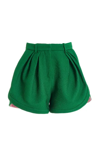 Rosie Assoulin Tailored Running Shorts In Green