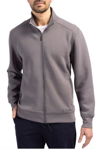 Cutter & Buck Water Resistant Full Zip Jacket In Elemental Grey