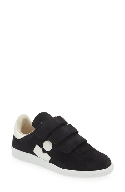 Isabel Marant Beth Mixed Leather Triple-grip Sneakers In Ecru