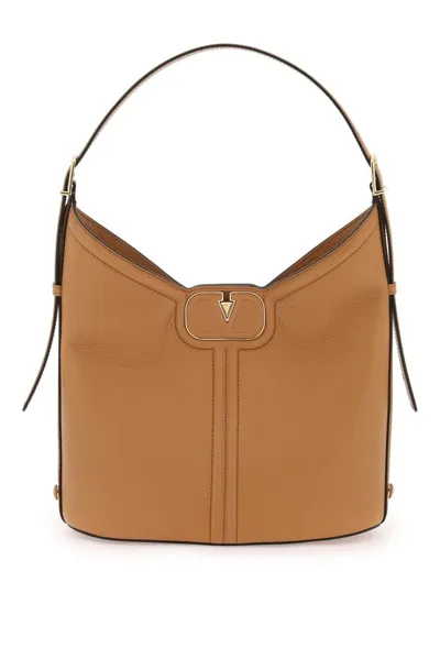 Valentino Garavani Valentino Vlogo Signature Top Handle Bag In Brown