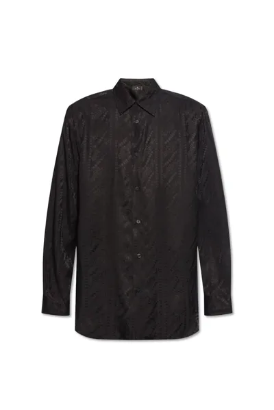 Etro Patterned Jacquard Long In Black