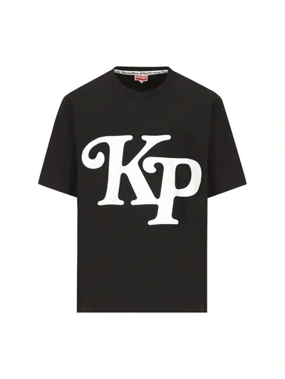 Kenzo Logo-print Cotton T-shirt In Black