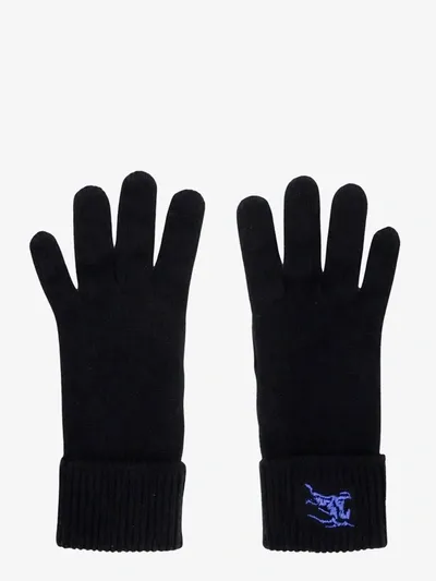 Burberry Cashmere Blend Gloves In Black