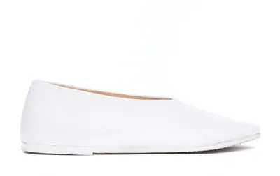 Marsèll Coltellaccio Ballet Flats In Soft Leather In Yellow Cream