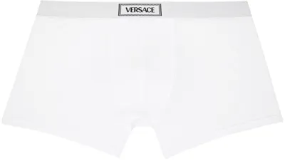 Versace White 90s Boxers In 1w000-optical White