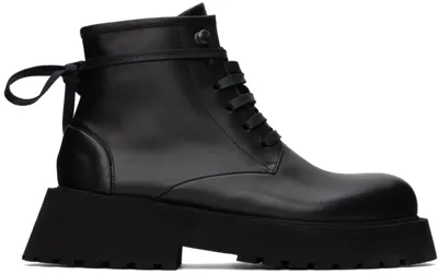 Marsèll Black Micarro Lace Up Ankle Boots