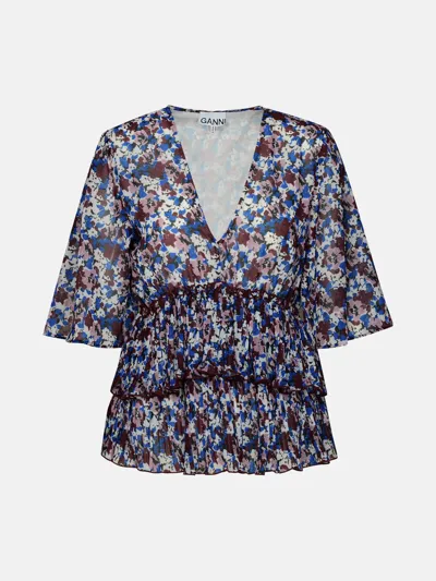 Ganni Multicolor Polyester Blouse